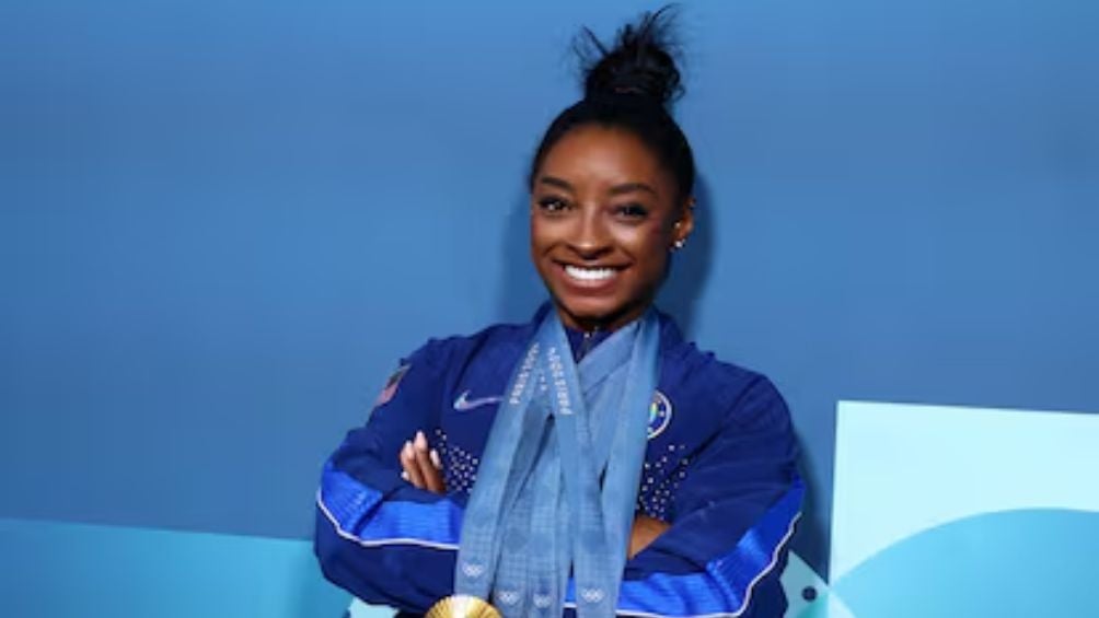 Simone Biles con sus medallas Olímpicas