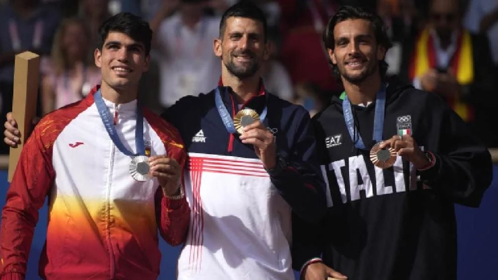 Nole en el podio de París 2024