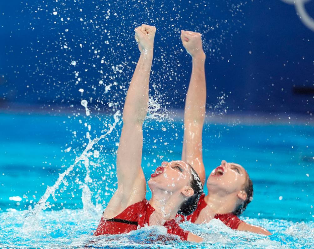 Dúon de españolas de natación artistica