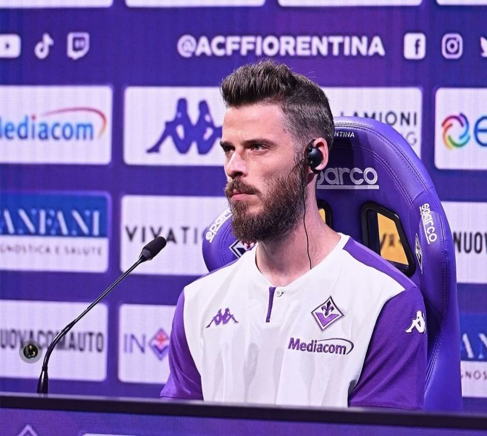 De Gea en conferencia de prensa