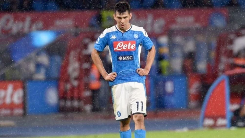 Lozano con el Napoli