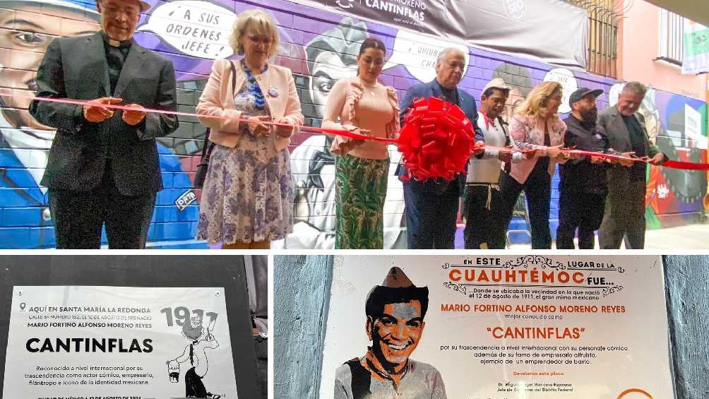 Se develó una placa en el predio donde nació el actor mexicano. 