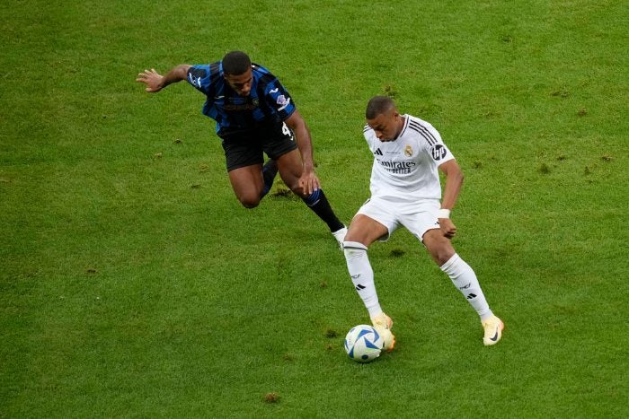 Mbappé durante el partido