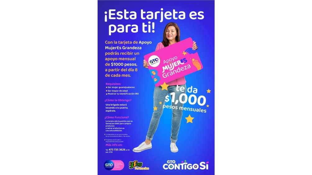 Este programa social es exclusivo para mujeres habitantes de Guanajuato. 