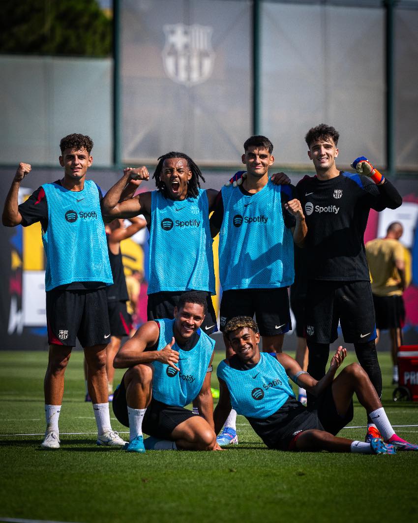 Barcelona en entrenamiento 