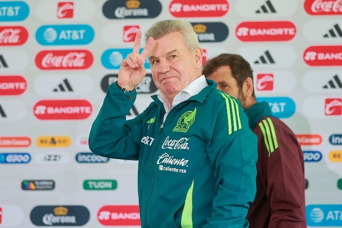 Javier Aguirre en su presentación con el Tri