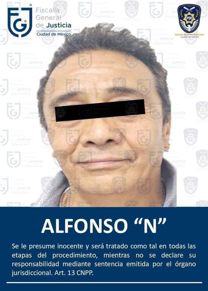 Luego de varios meses de investigación, fue detenido Alfonso 'N'.