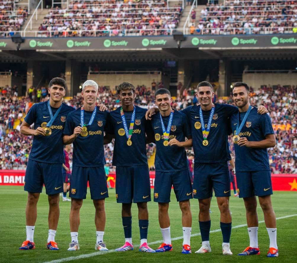 Los culés campeones de la Eurocopa 