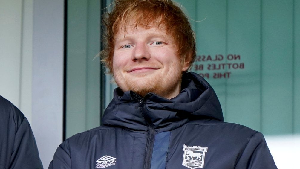 Ed Sheeran es nuevo accionista de Ipswich Town