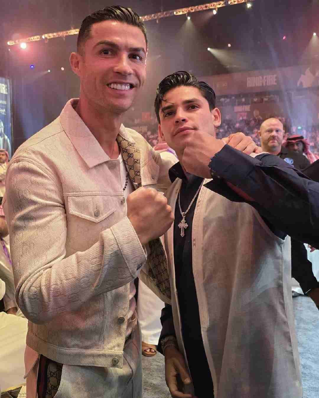 García con Cristiano Ronaldo 