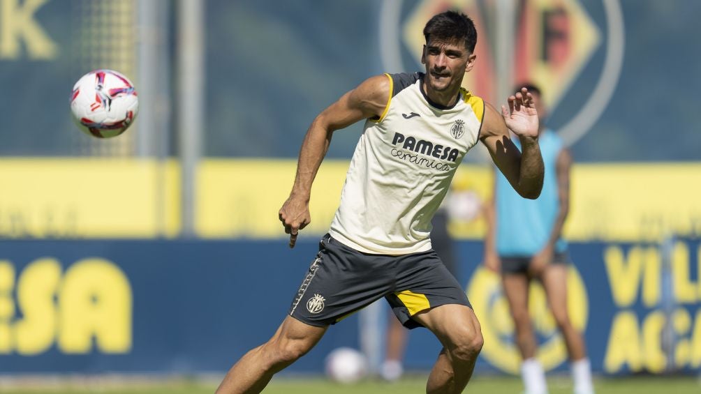 Gerard Moreno durante un entrenamiento 