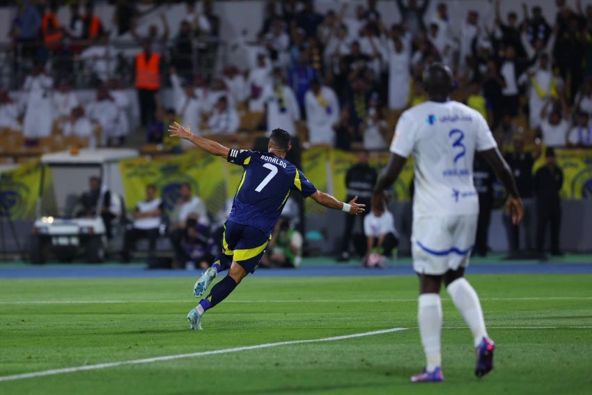 CR7 en el juego vs Al-Hilal