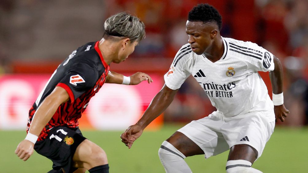 Vinicius en el partido ante Mallorca