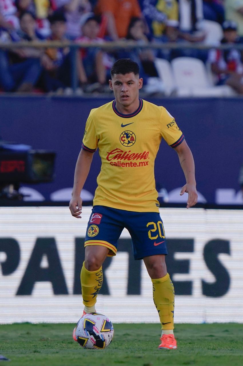 Richard Sánchez en un partido del América