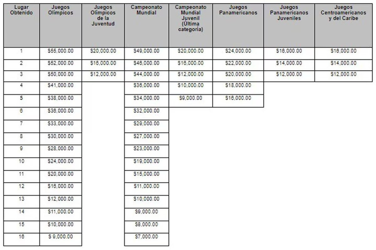 Así es el tabulador para resultados individuales