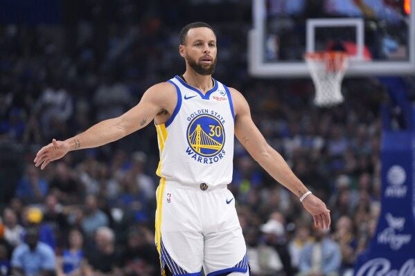 Stephen Curry en un partido de los Warriors