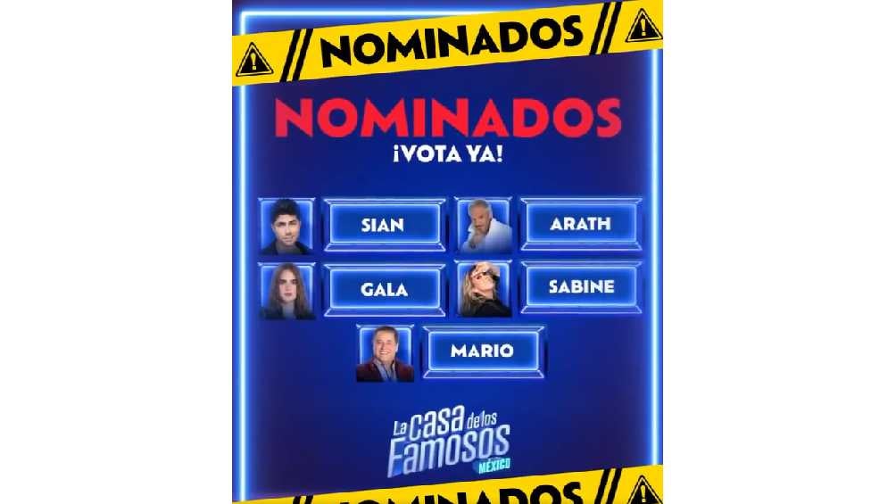 Hasta ahora son cinco los habitantes que aparecen en la placa de nominados. 