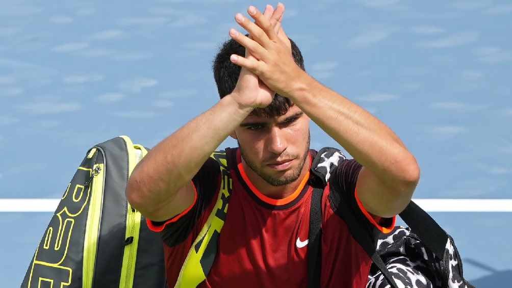 ¡Encienden las alarmas! Carlos Alcaraz sufre lesión de tobillo en una practica previo al US Open