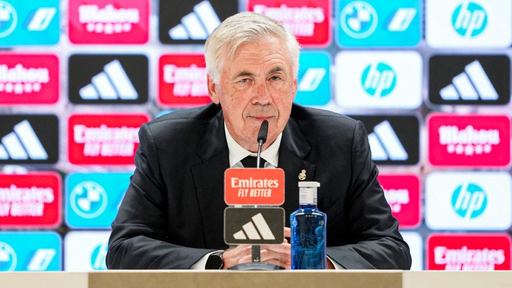 Carlo Ancelotti en conferencia de prensa