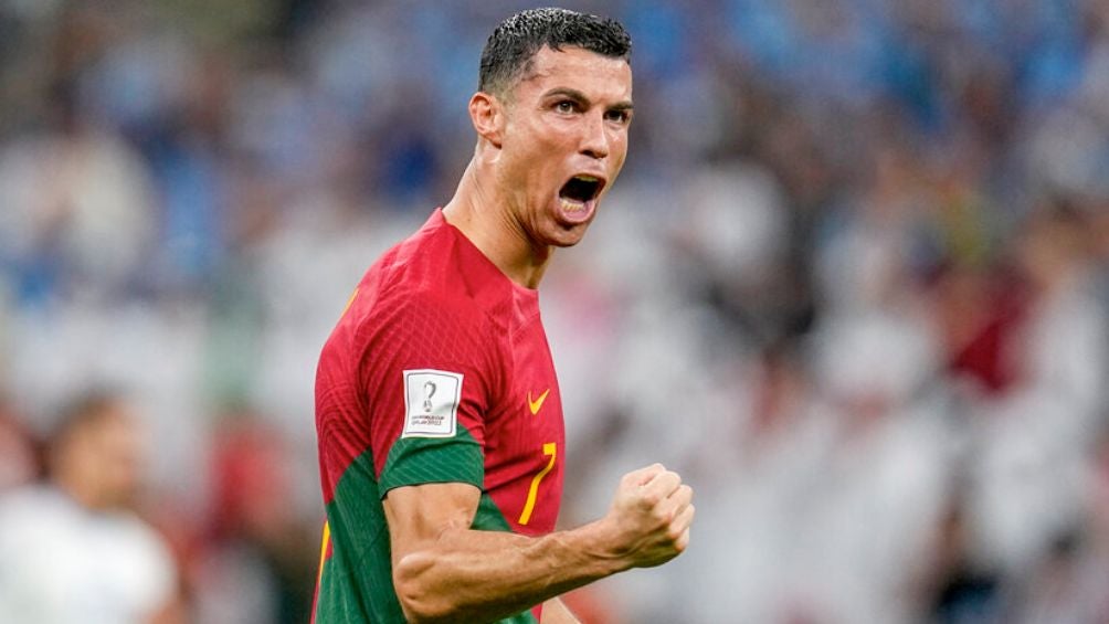 CR7 celebra un gol con Portugal