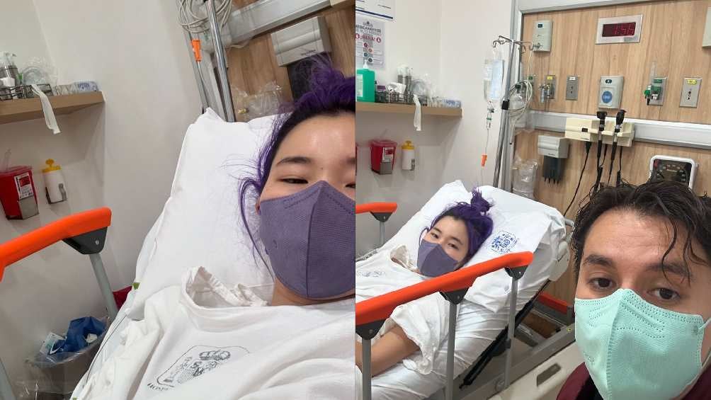 Chingu Amiga compartió fotos de ella hospitalizada en su país. 