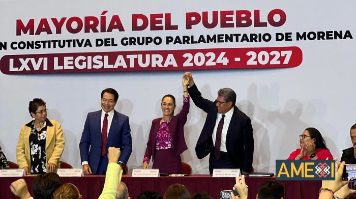 Claudia Sheinbaum presente en la Reunión Constitutiva del Grupo Parlamentario de Morena para la LXVI Legislatura 2024-2027 