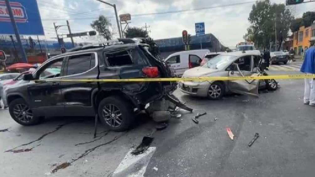 Varios de los autos involucrados fueron pérdida total. 