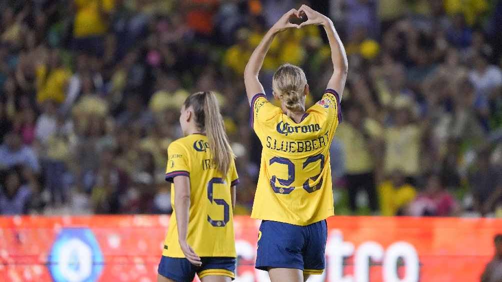 América Femenil vence a León con gol en solitario de Sarah Luebbert