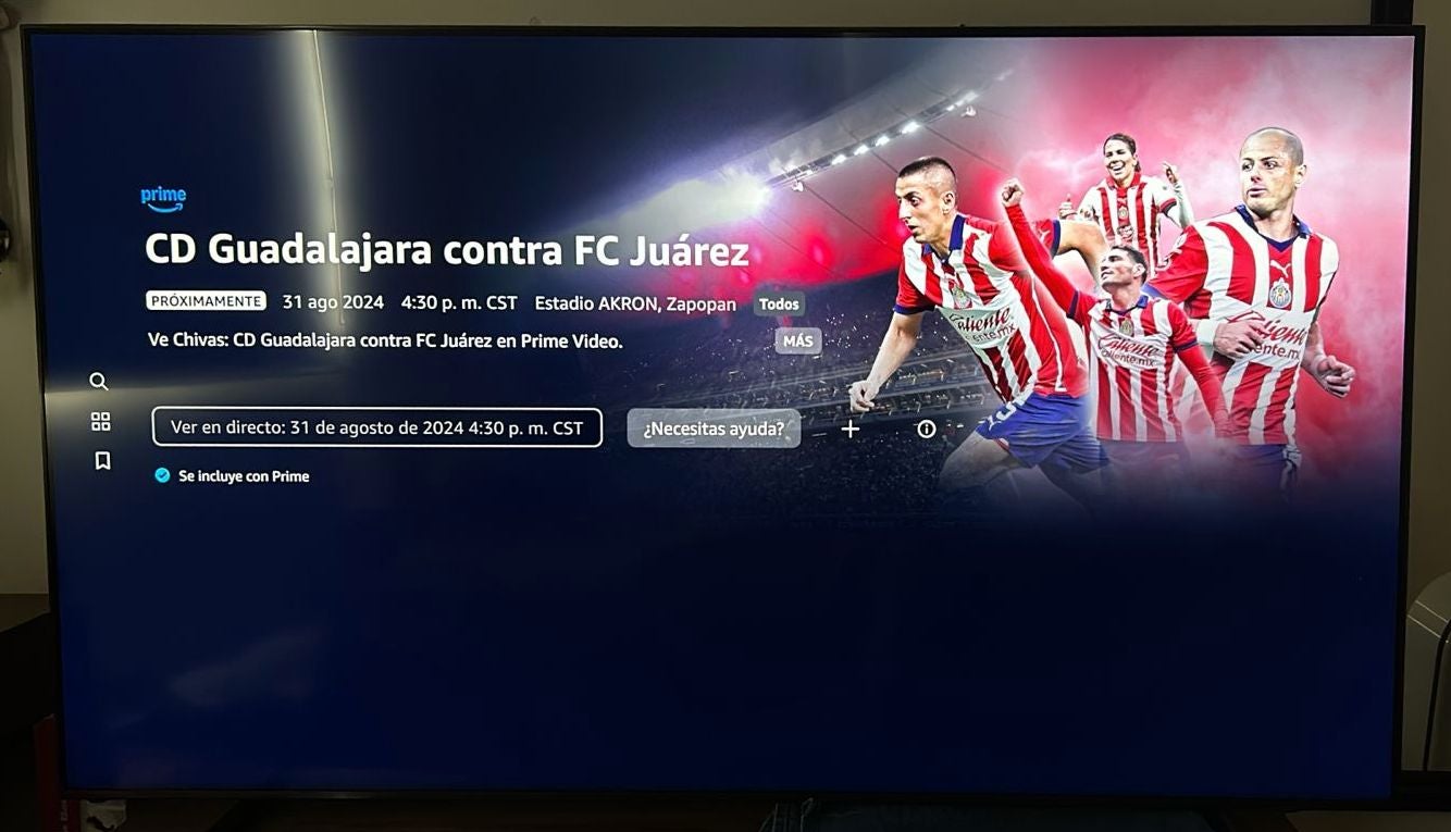 Partido de Chivas ante Juárez ya aparece anunciado en Prime Video 