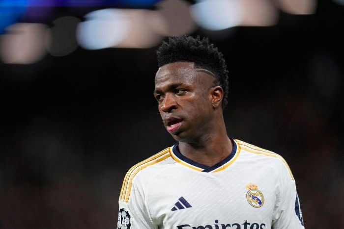 Vinicius en un partido del Real Madrid