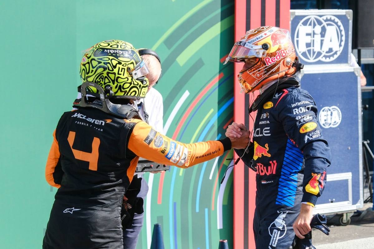 Norris es el que más cerca ha estado de Verstappen este año 