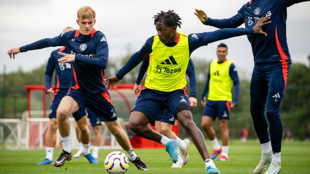 Entrenamiento del Manchester United