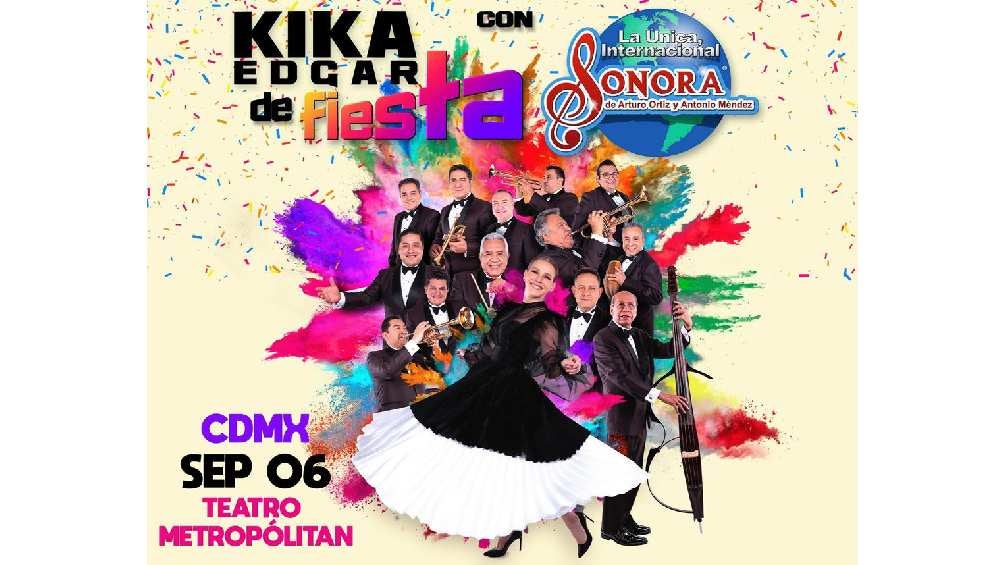 Kika Edgar llegará al Metropólitan con la Única e Internacional Sonora. 