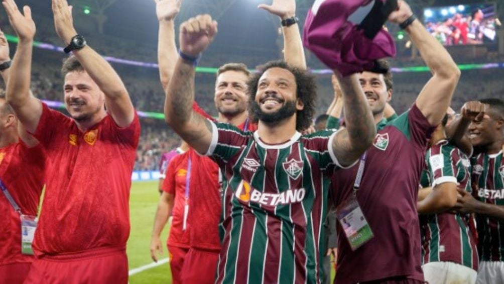 Marcelo celebra con el Fluminense