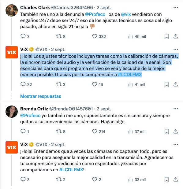 En redes, la gente se está quejando por los ajustes de la empresa.