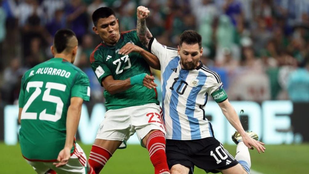 Imágenes del México vs Argentina