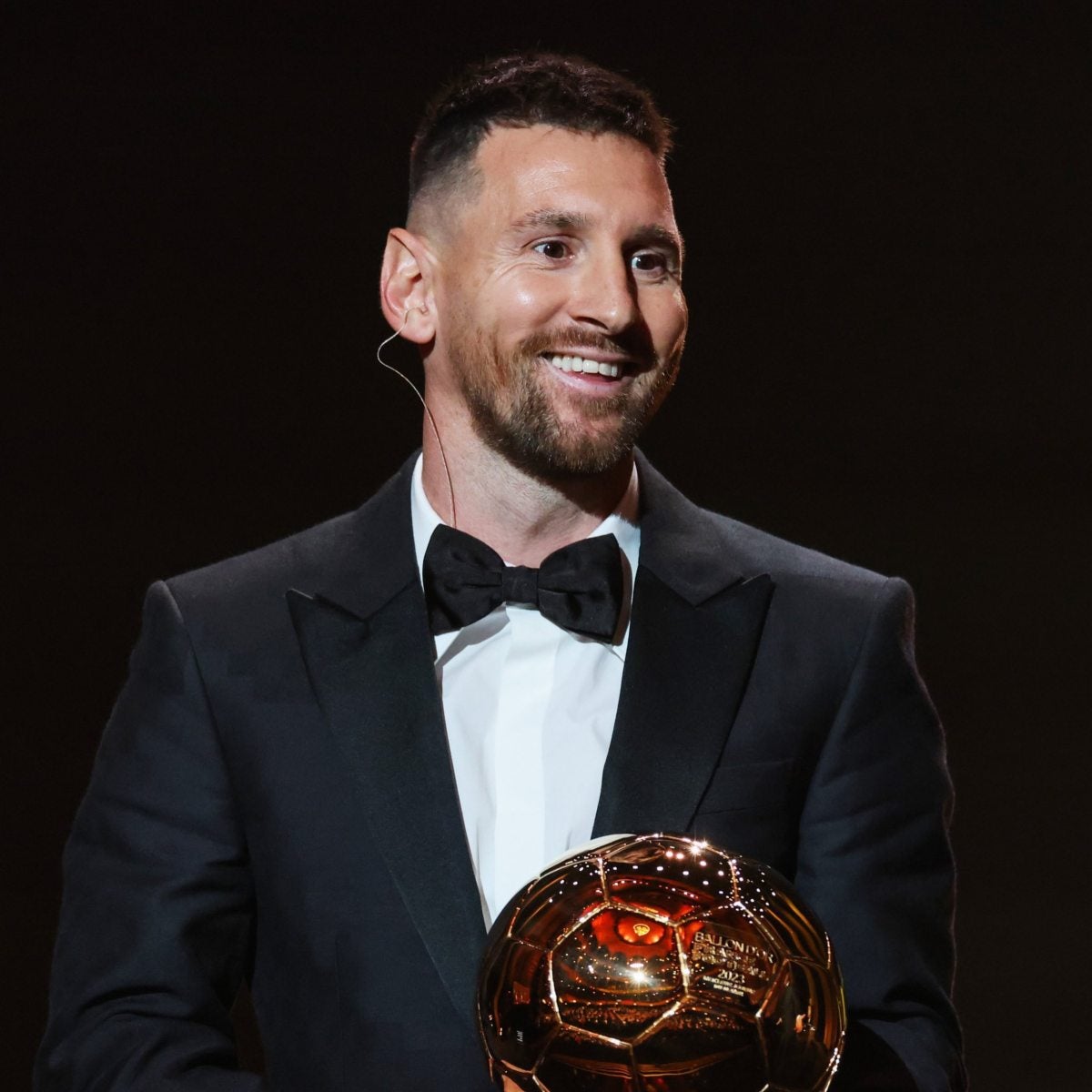 Messi en premiación 