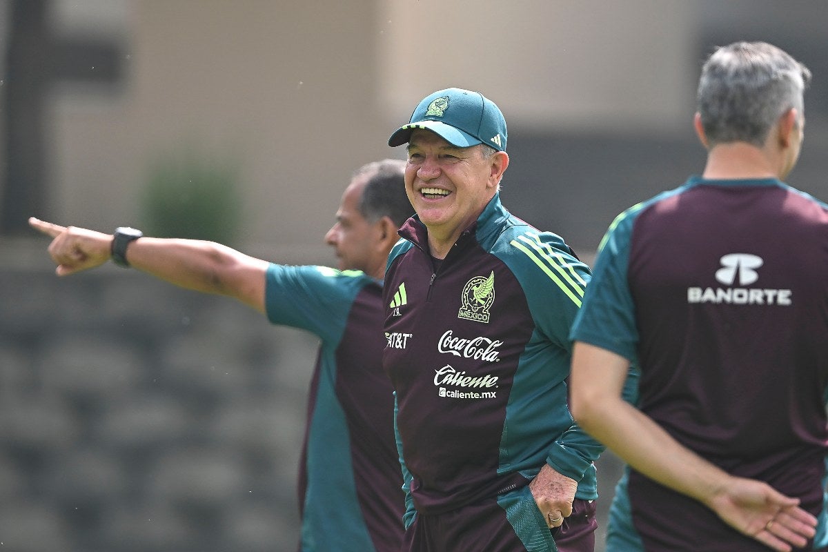 En entrenamiento con Selección 