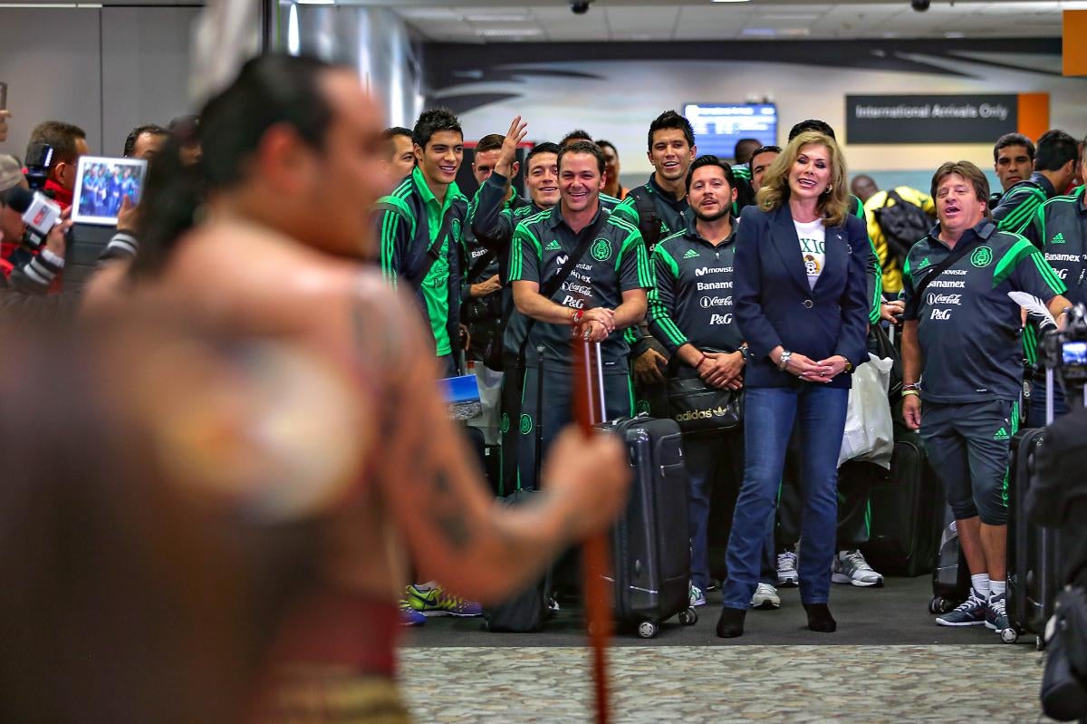 La selección fue recibida de forma honrosa en Nueva Zelanda