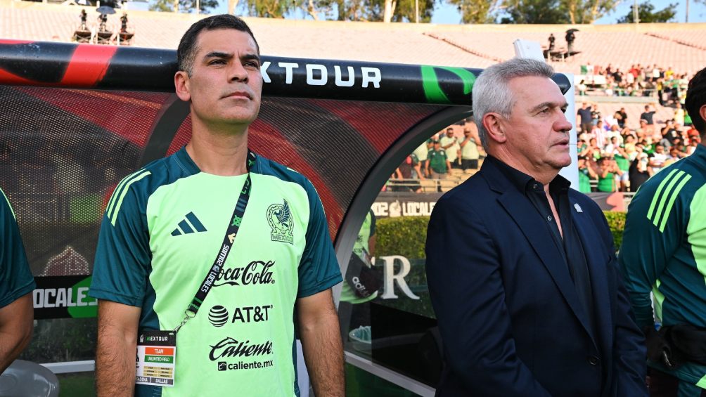 Javier Aguirre y Rafael Márquez en el Tri