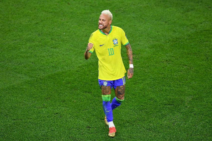 Neymar con Brasil en Qatar 2022