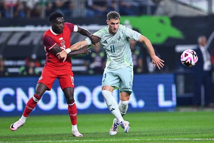 Giménez durante el partido contra Canadá