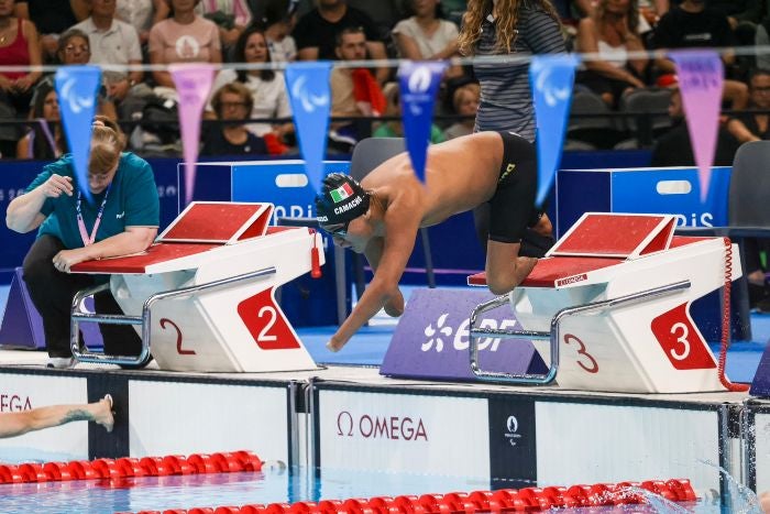 Ángel Camacho durante una competencia