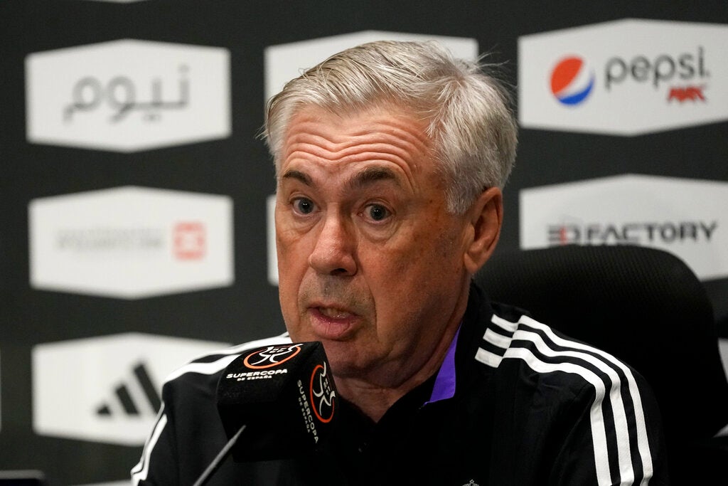 Carlo Ancelotti en conferencia de prensa