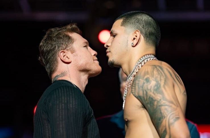 Canelo y Berlanga en el cara a cara