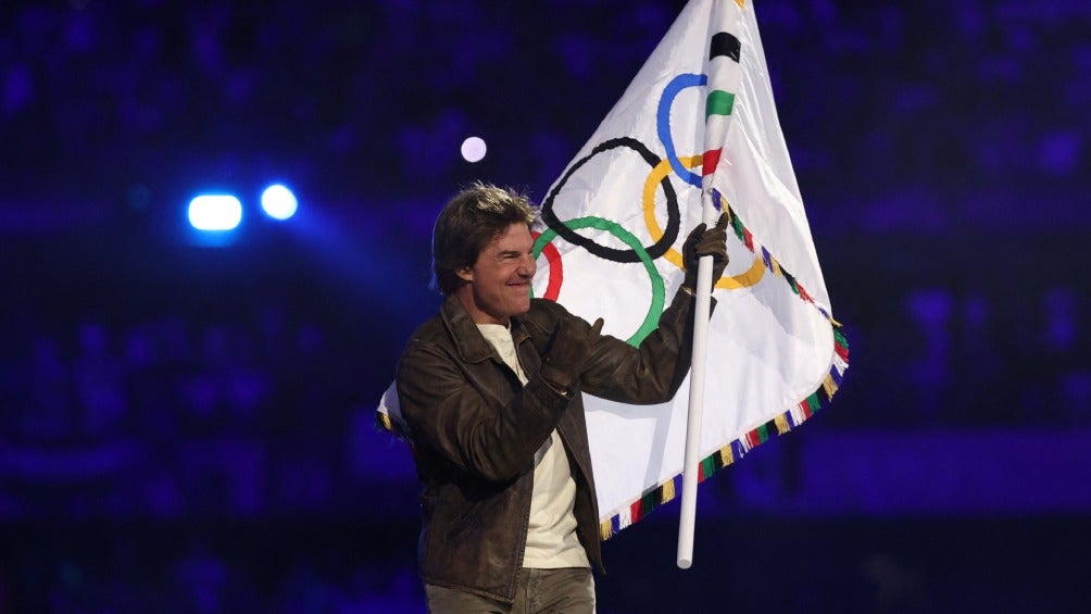 Tom Cruise en la ceremonia de clausura de los Juegos Olímpicos 2024