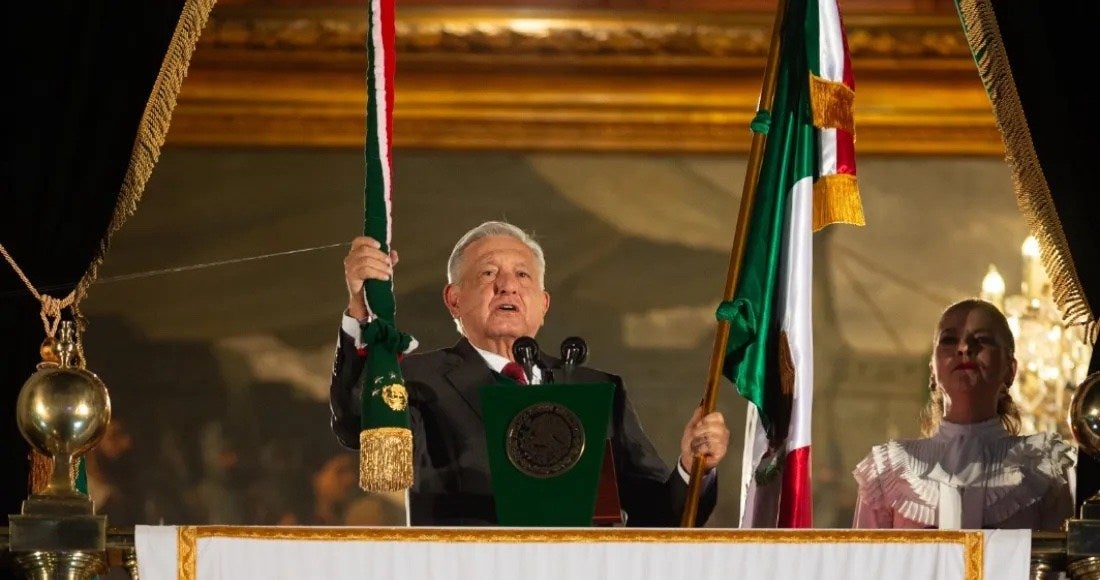 El presidente López Obrtador se alista para su último Grito de Independencia.