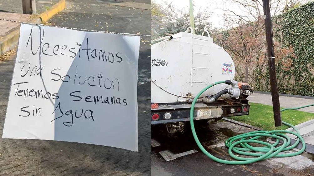 La alcaldía presenta problemas de escasez de agua desde hace semanas