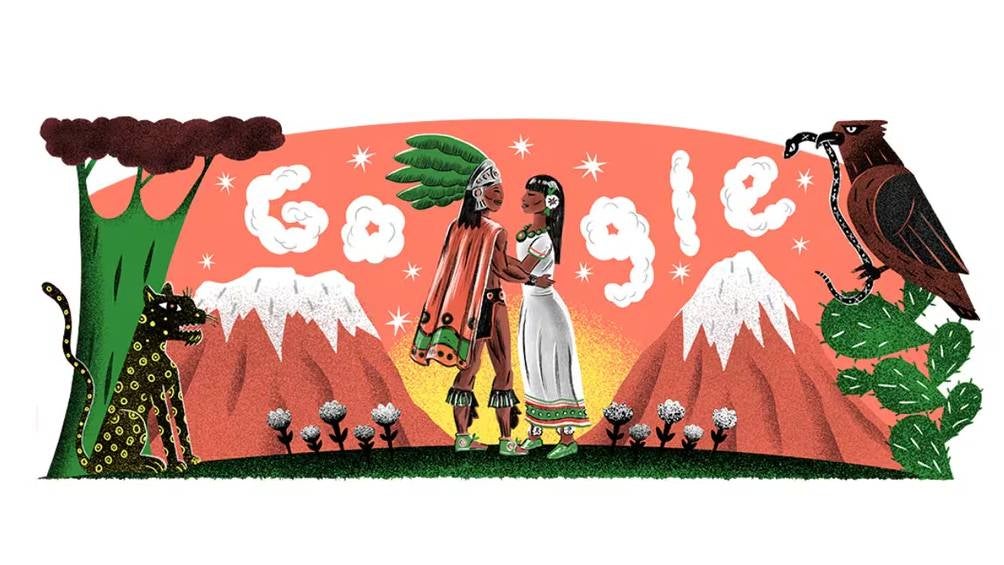 Google rinde homenaje a México en el Día de Independencia. 