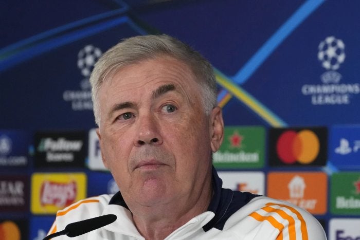 Carlo Ancelotti en conferencia de prensa